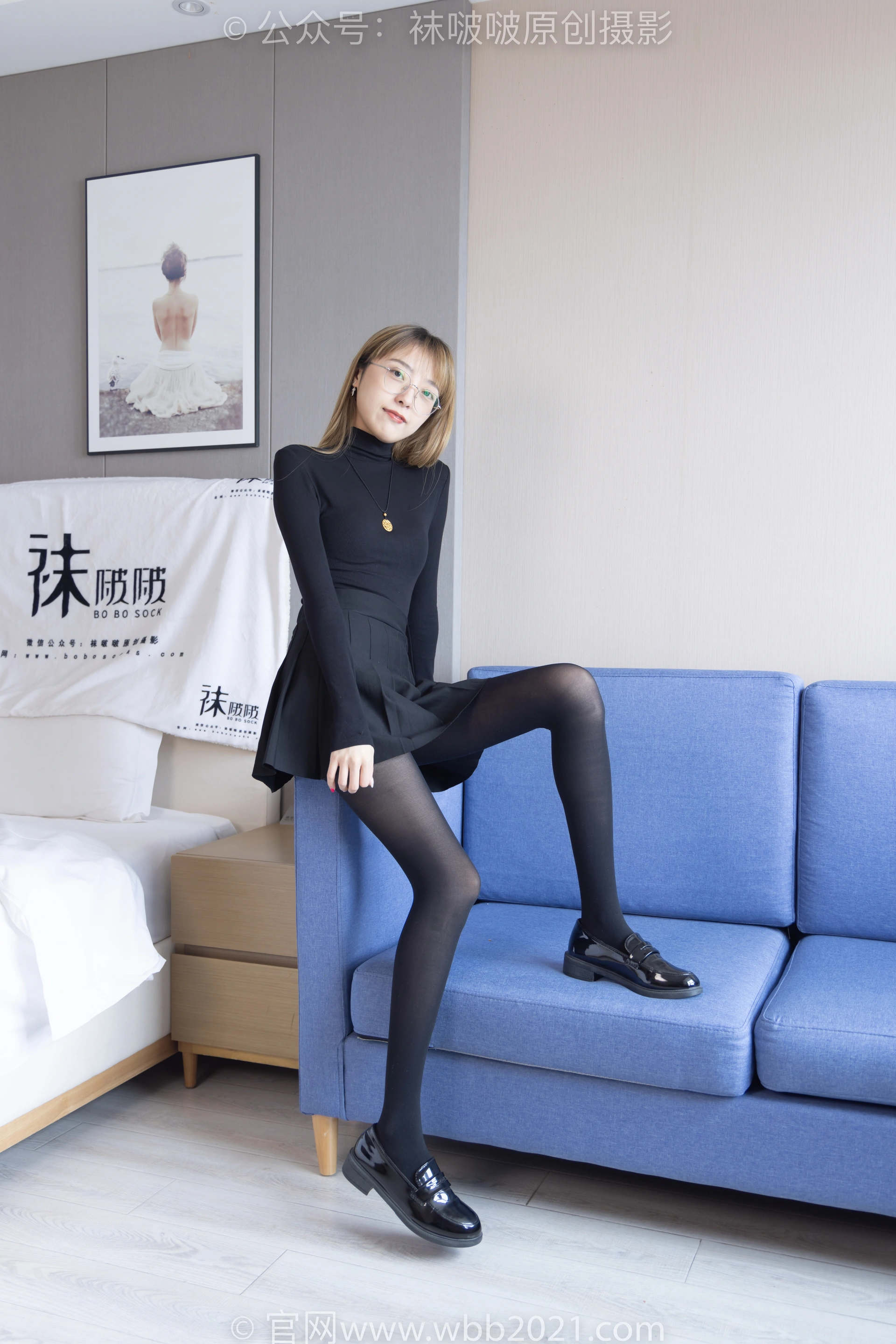 [BoBoSocks袜啵啵]NO.255 稚予-皮鞋、厚黑丝 3